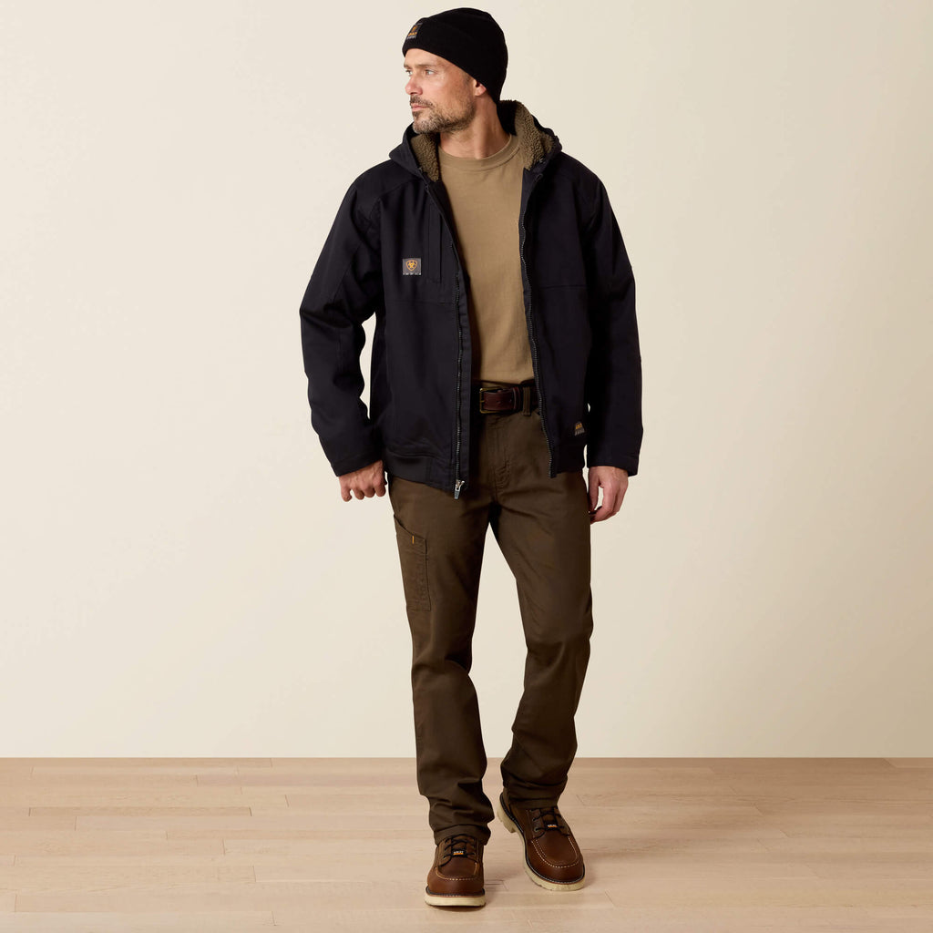 Men's Water-Repellent Sherpa-Lined Work Jacket