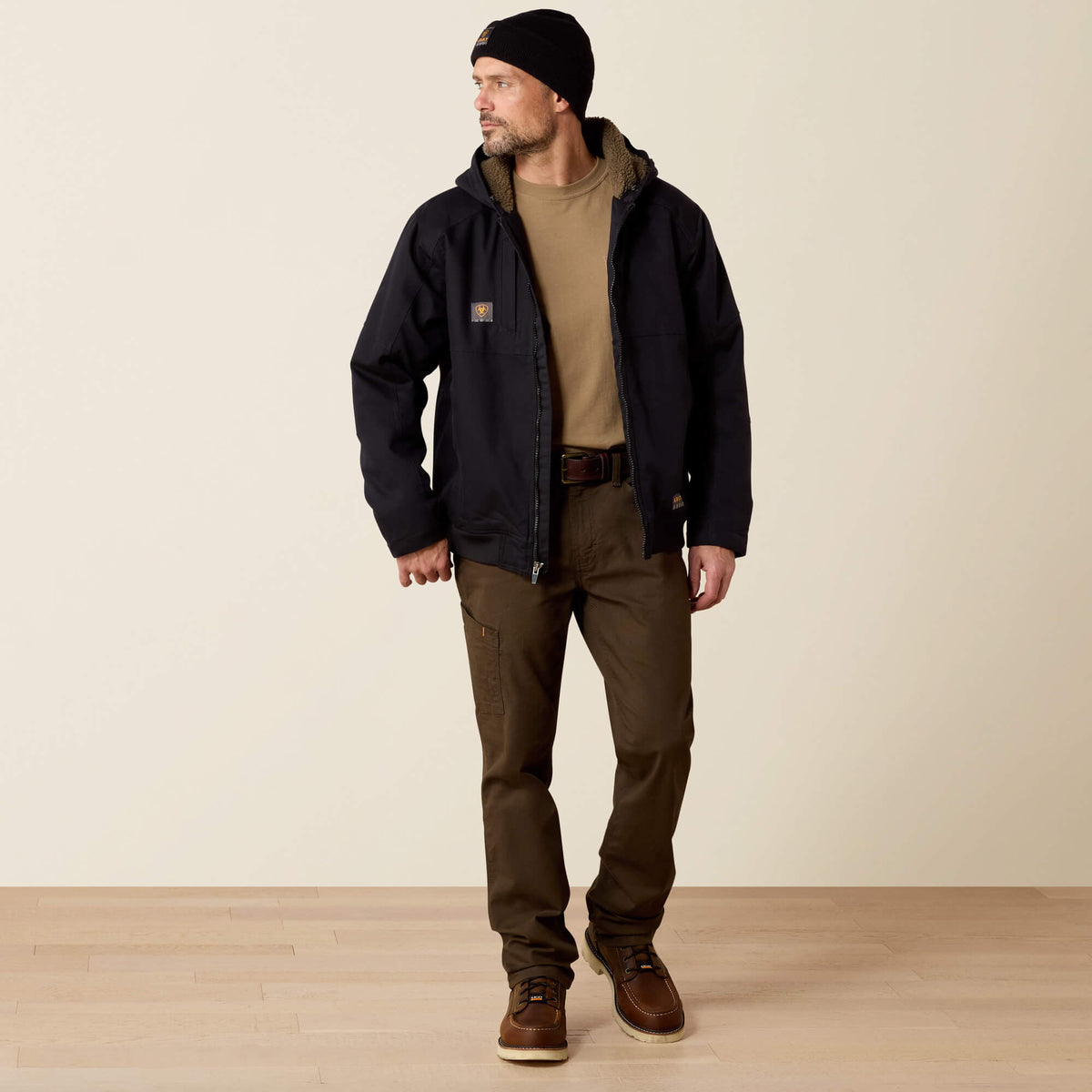 Men's Water-Repellent Sherpa-Lined Work Jacket