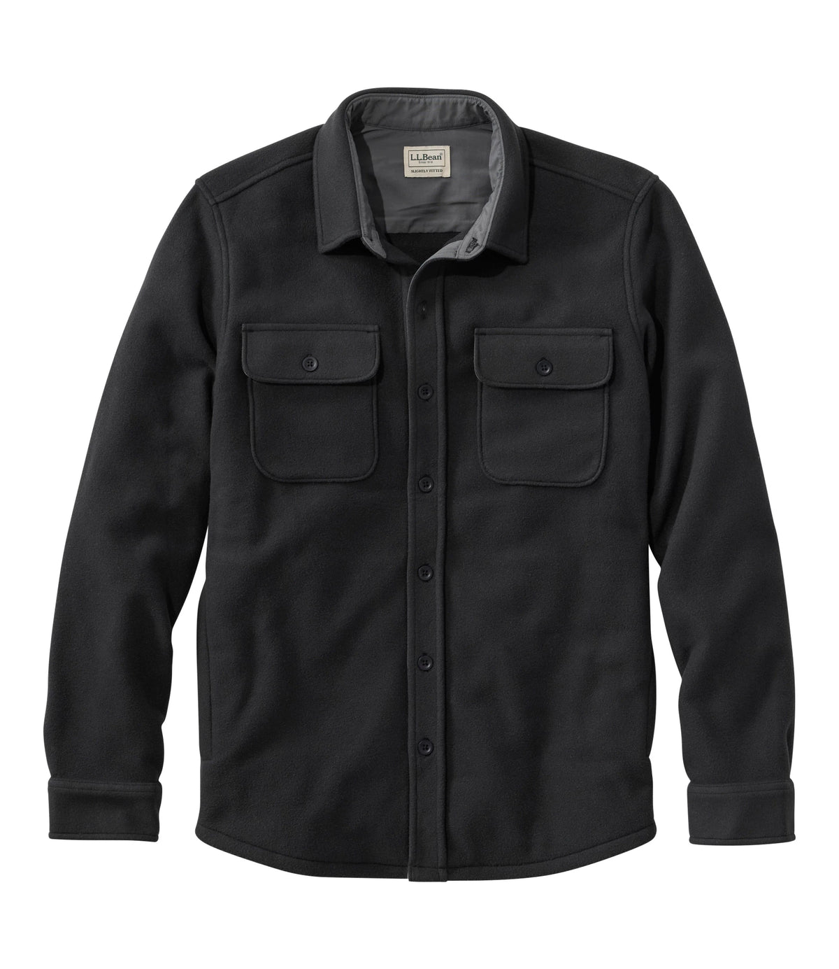 Men's Recycled Fleece Overshirt - Dark Navy