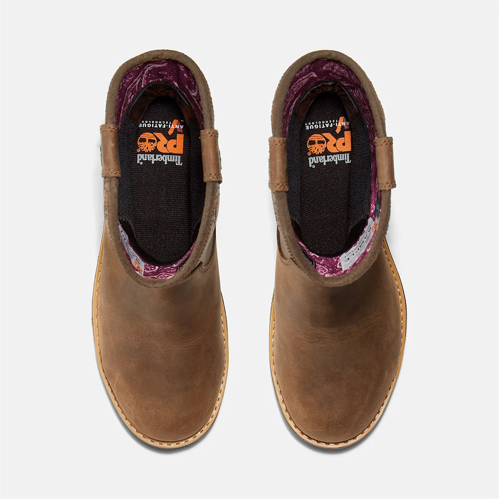 Women's Waterproof Pull-On Alloy Toe Work Boot