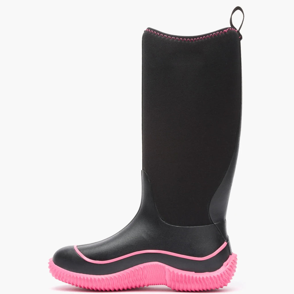 Women's Waterproof Tall Neoprene Boots - Black Pink