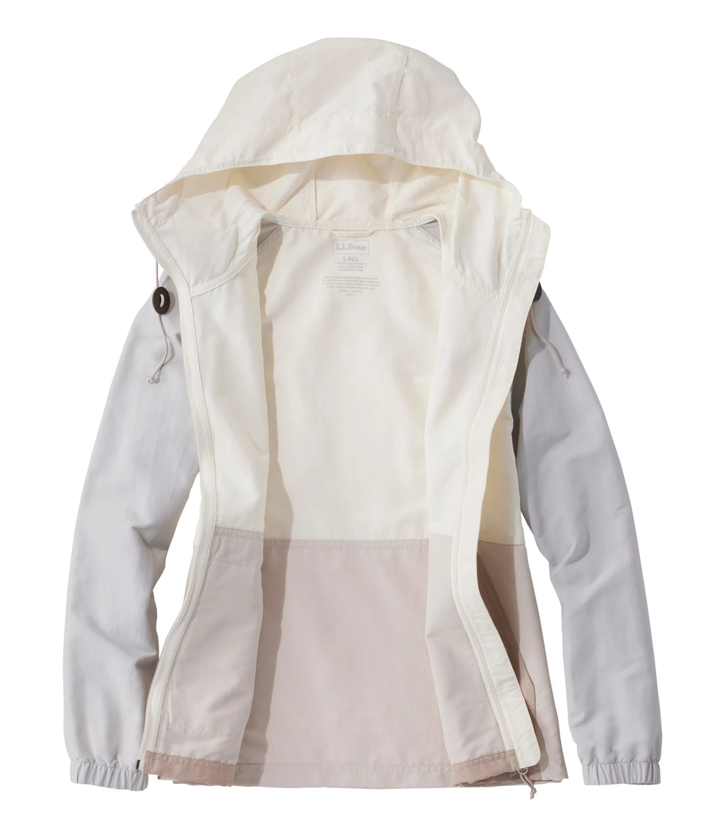 Women's Hooded Windbreaker Jacket - Green