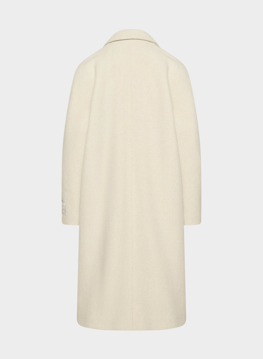Double-Breasted Wool Cashmere Coat - Herringbone
