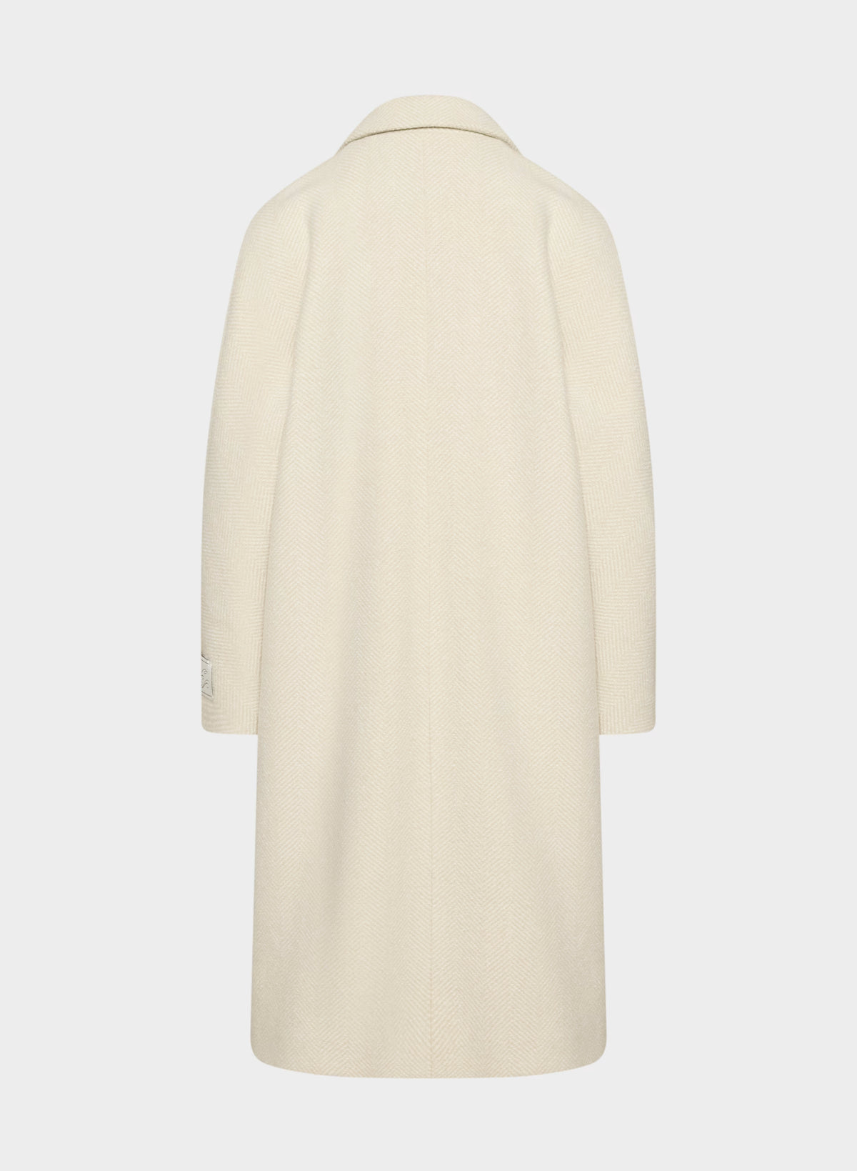 Double-Breasted Wool Cashmere Coat - Herringbone