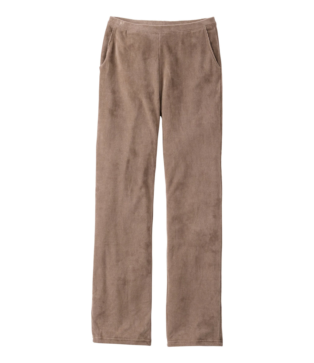 Women's Stretch Corduroy Straight-Leg Pants - Khaki