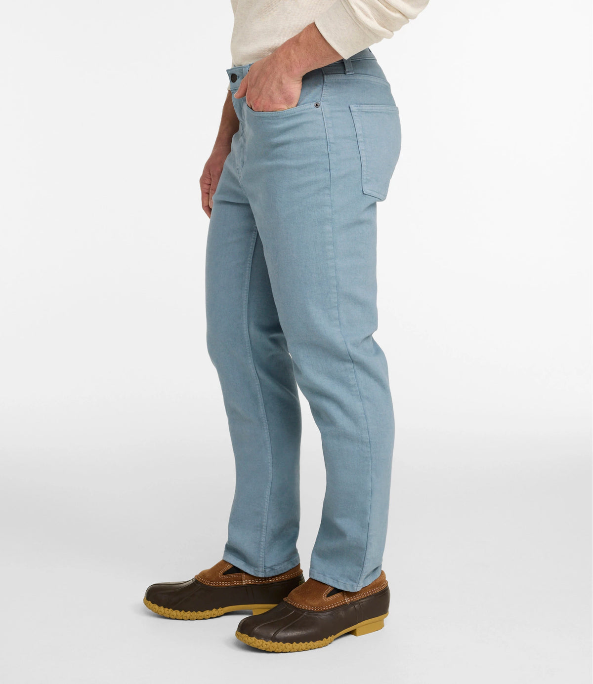 Men's Stretch Straight-Leg Jeans - Tan