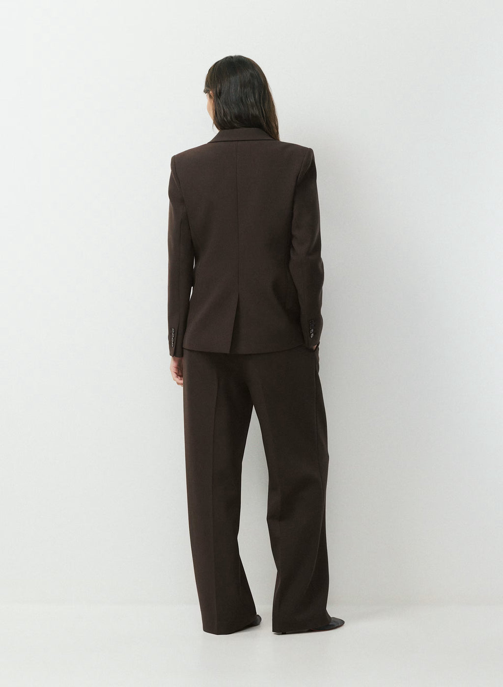 Single-Breasted Stretch Blazer - Check