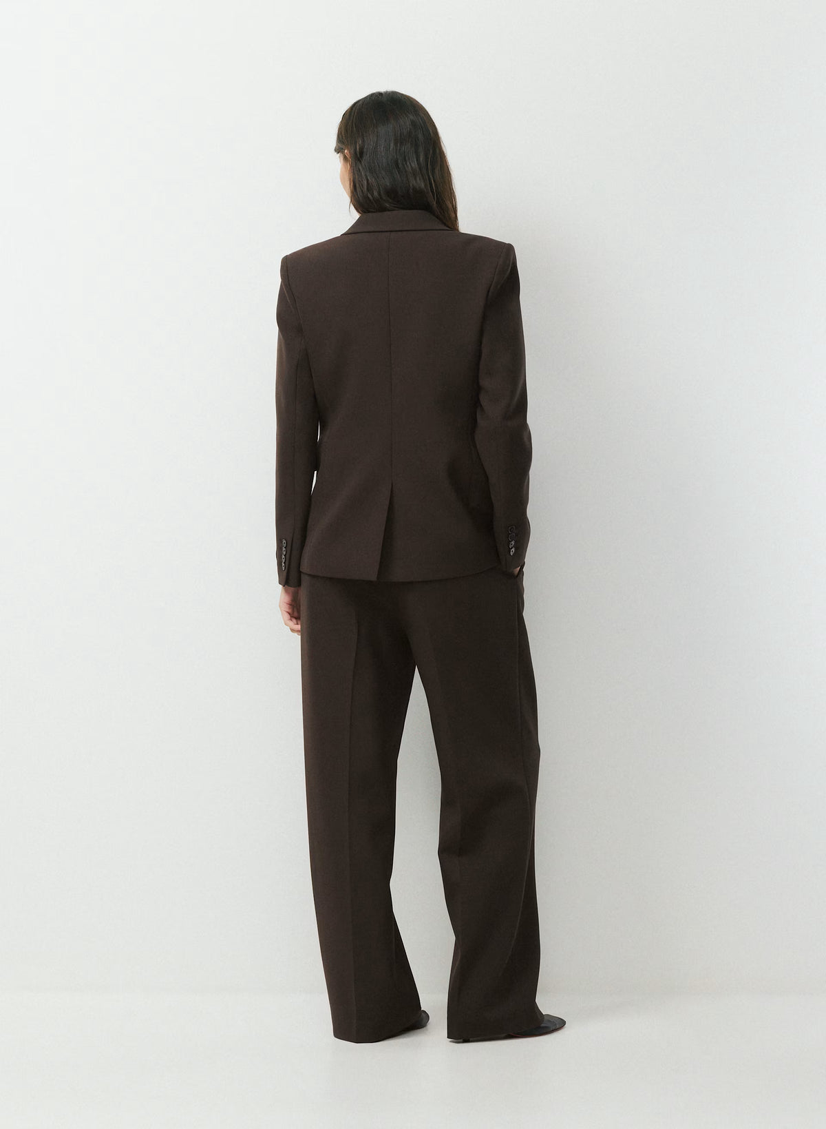 Single-Breasted Stretch Blazer - Check