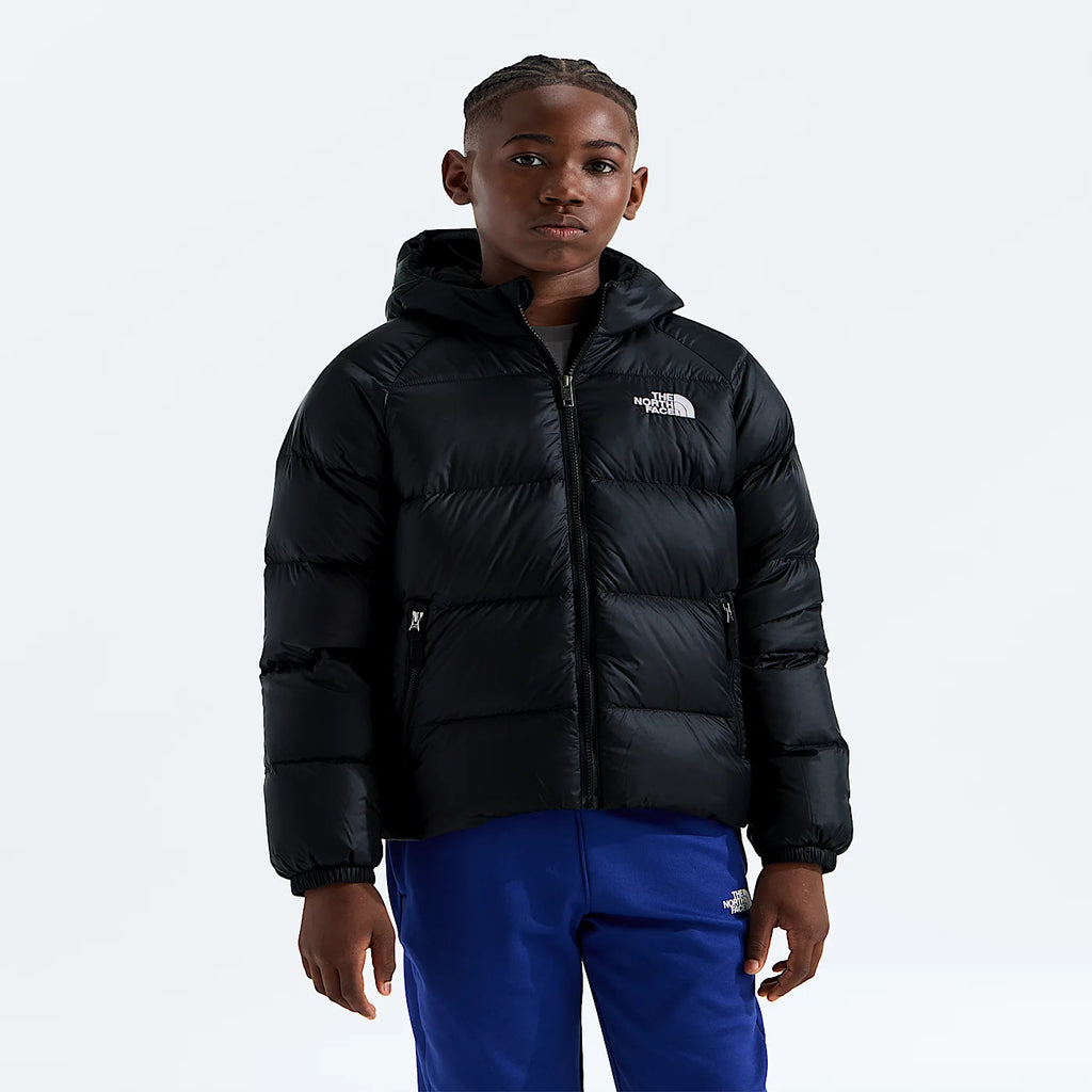 Boys' Down Hooded Jacket - Black