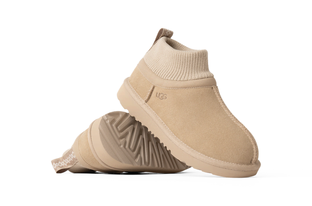 Kids' Suede Stretch Cuff Boot - Mustard