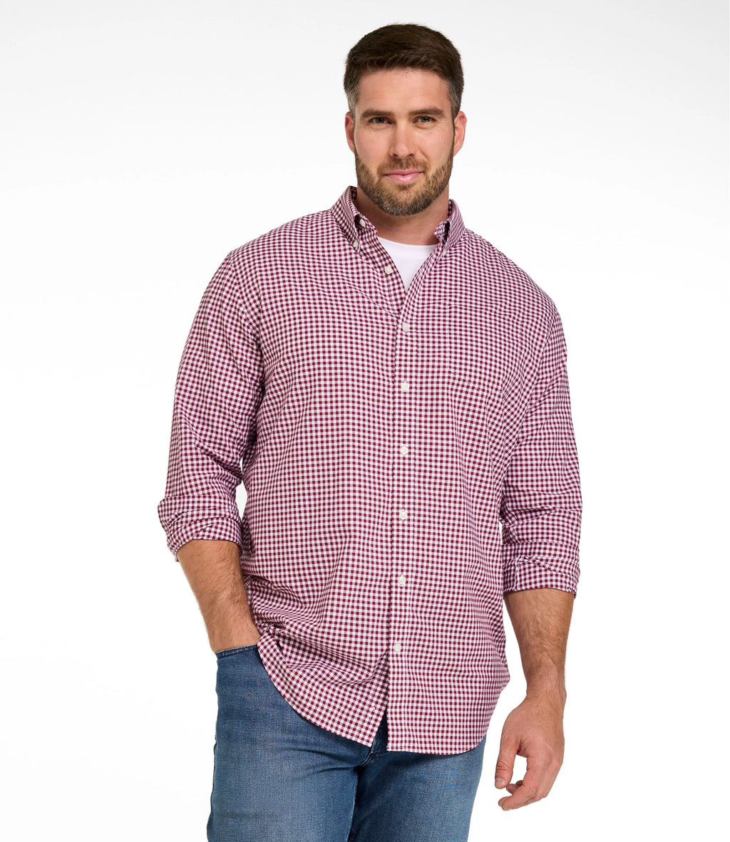 Men's Wrinkle-Resistant Check Shirt - Blue