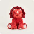 Red Triceratops Microwavable Plush