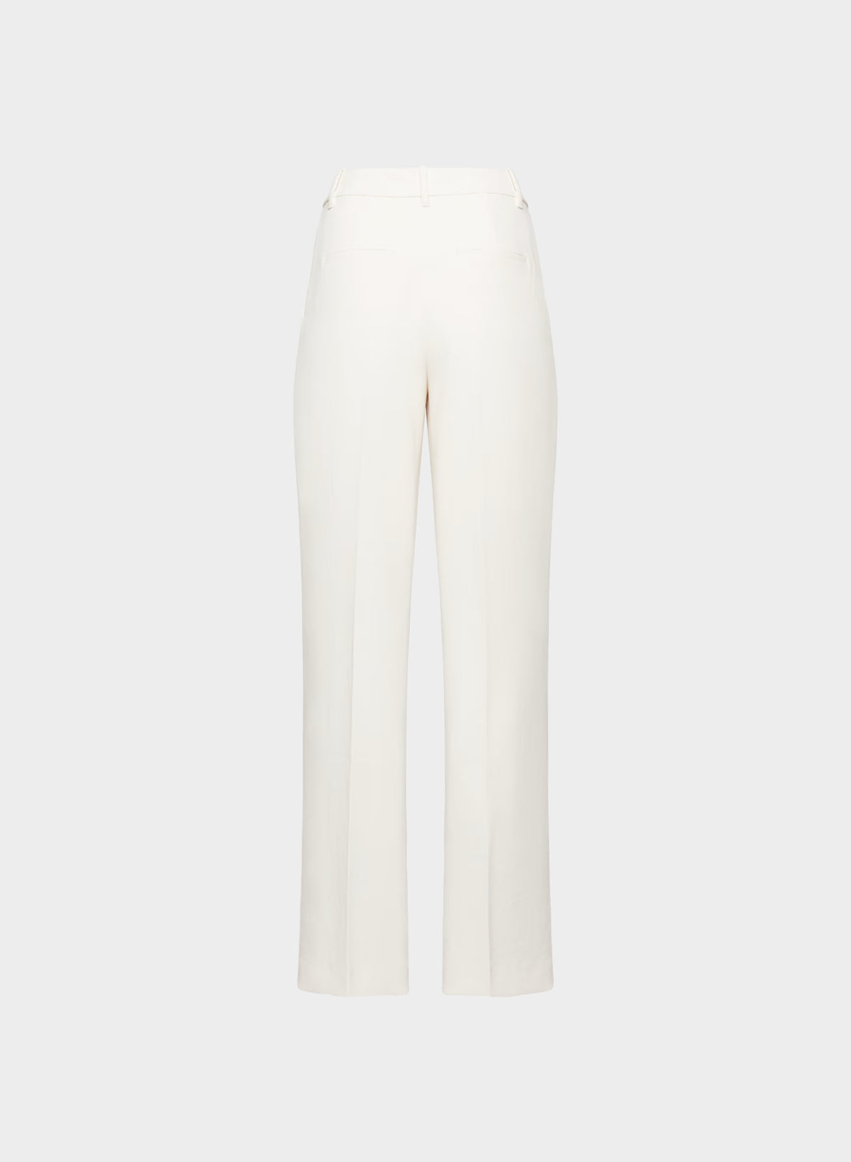 High-Rise Wide-Leg Crepe Trousers - Sand