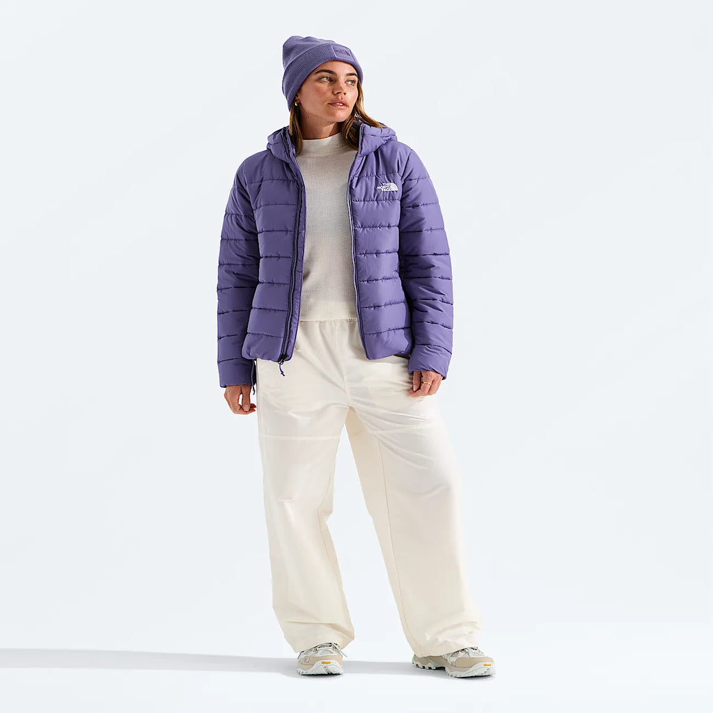 Women's Hooded Insulated Jacket - Plum