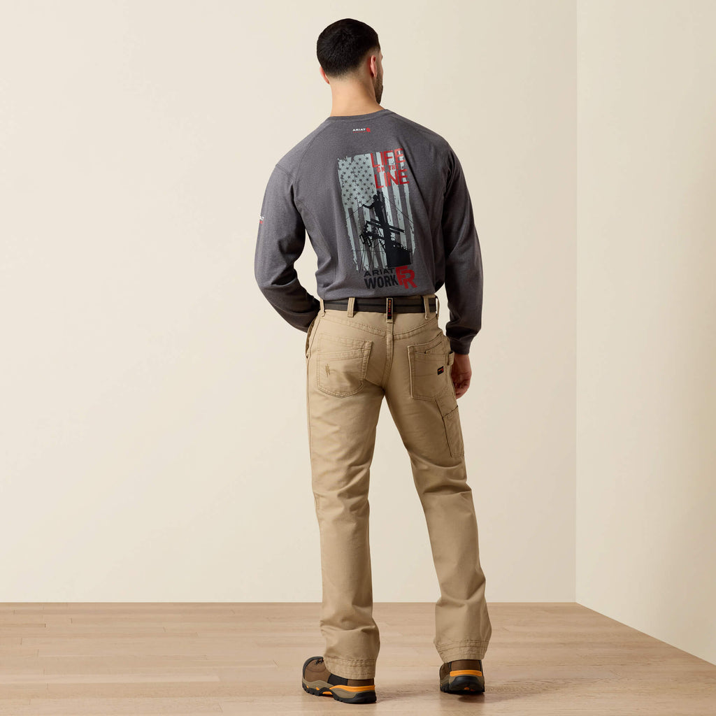 Men's Flame-Resistant Relaxed Bootcut Work Pants