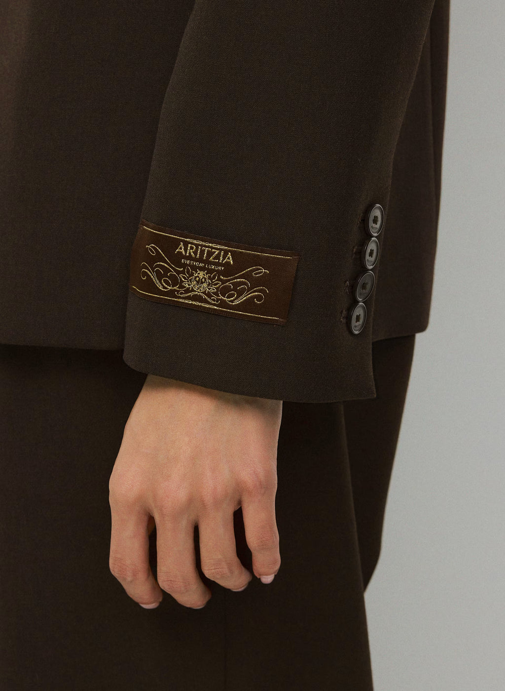Single-Breasted Stretch Blazer - Check