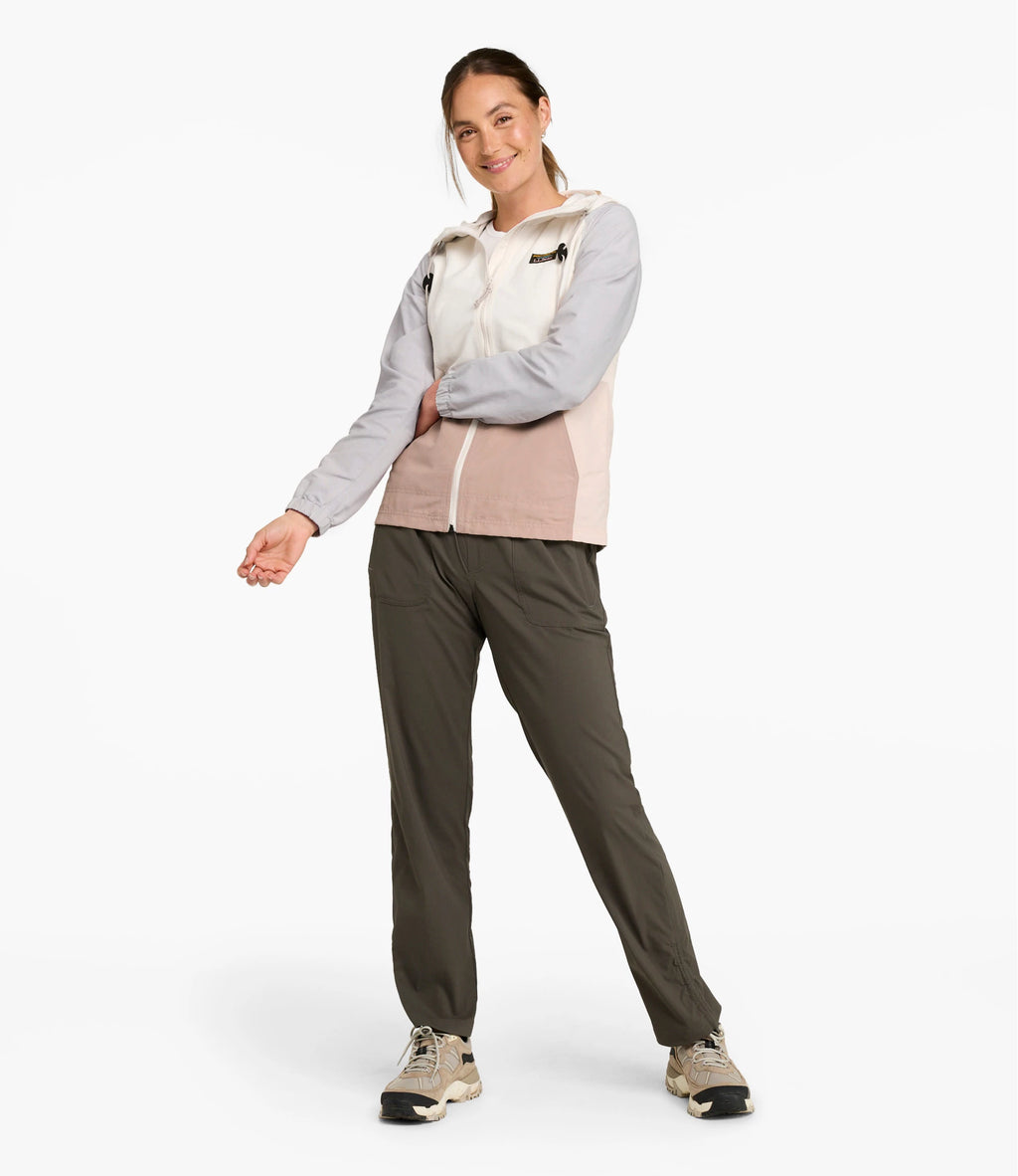 Women's Hooded Windbreaker Jacket - Green