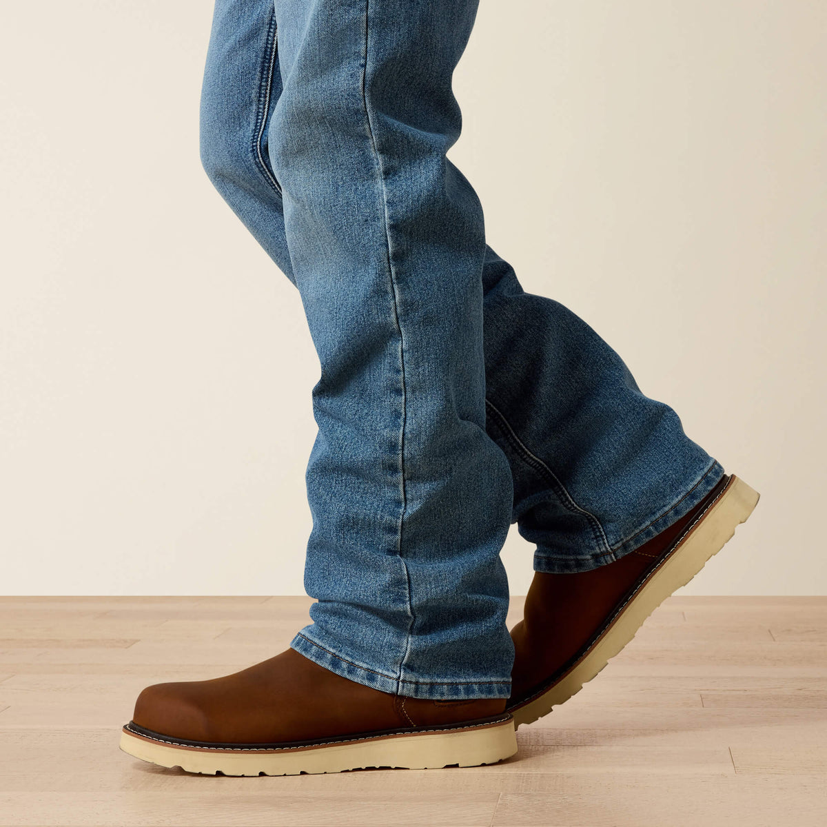 Men's Relaxed Stretch Boot Cut Work Jeans