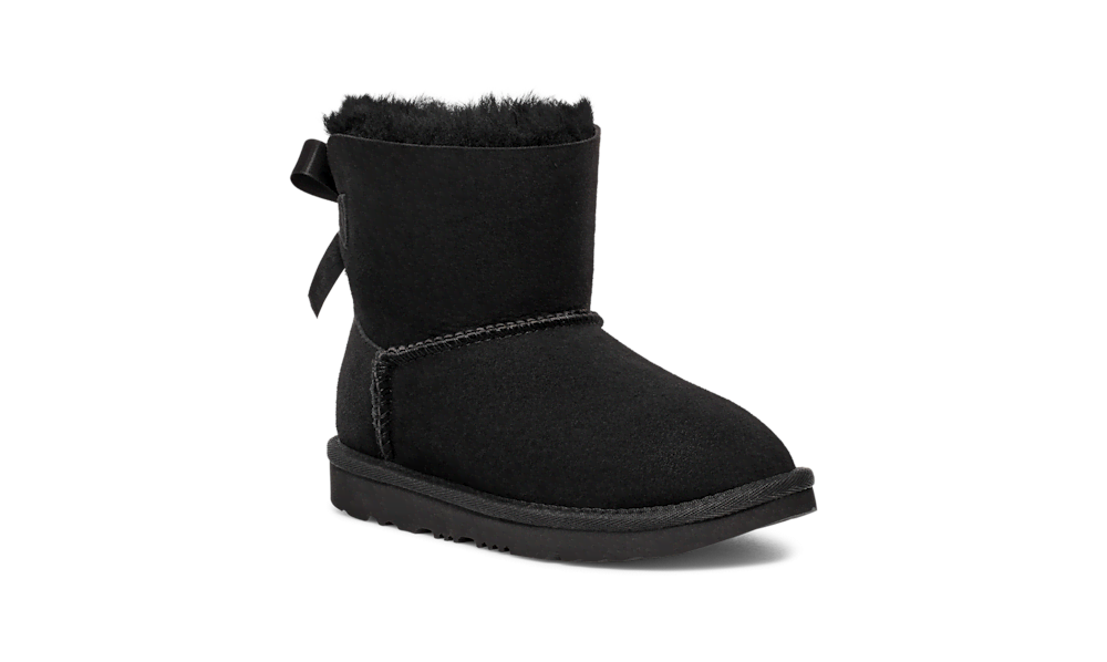 Kids' Mini Sheepskin Bow Boot - Brown