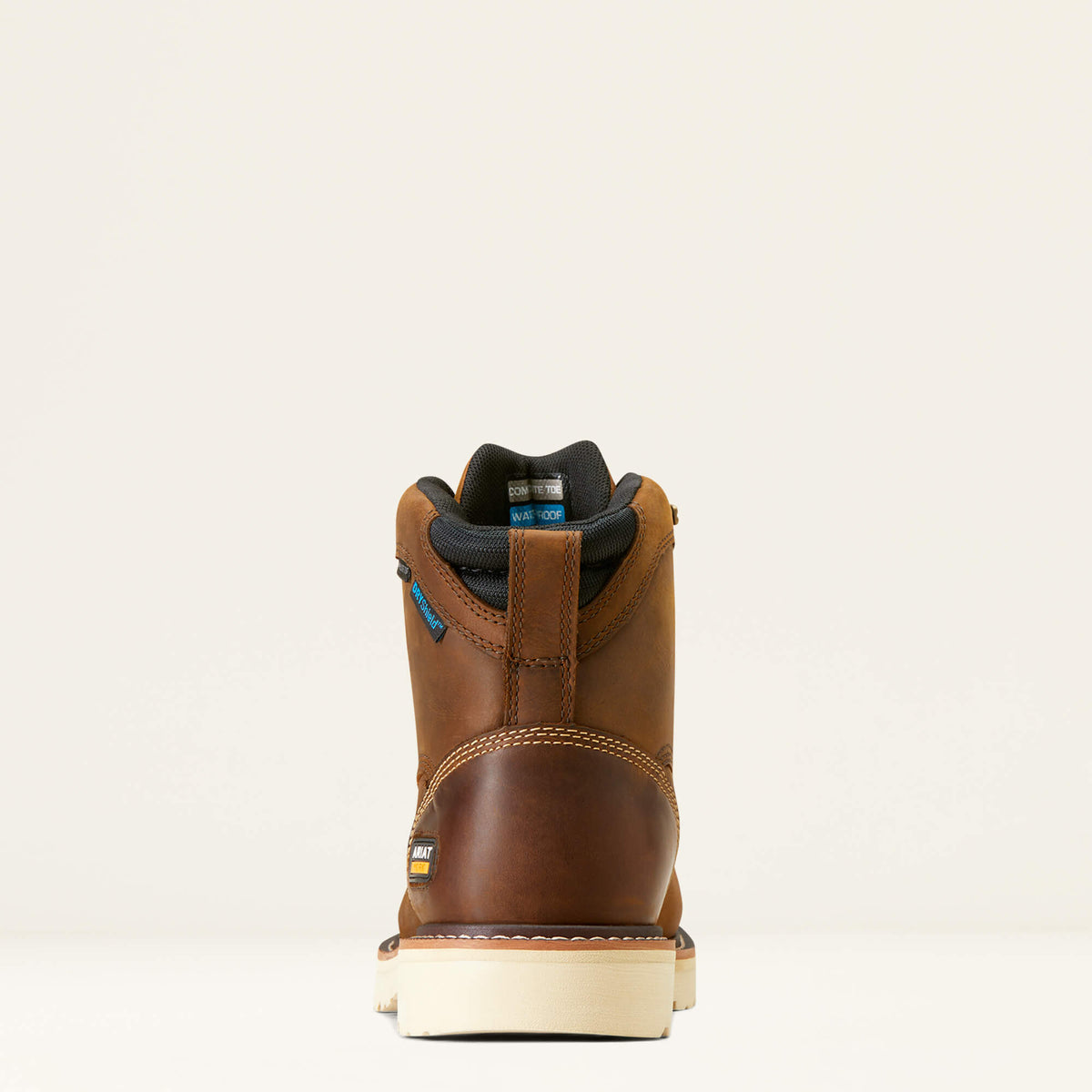 Men's Waterproof Composite Toe Work Boots - Brown