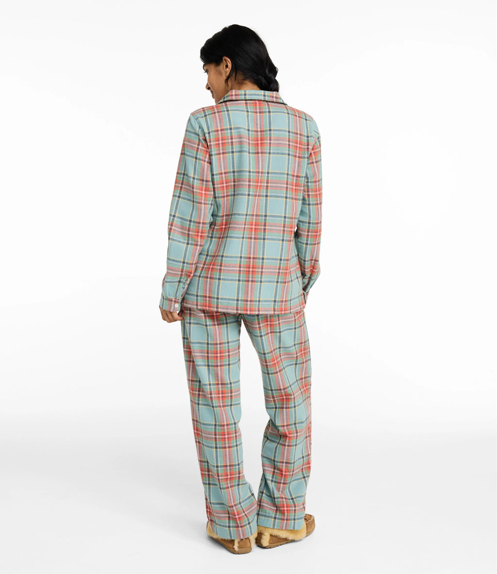 Women's Plaid Cotton Flannel Pajama Set