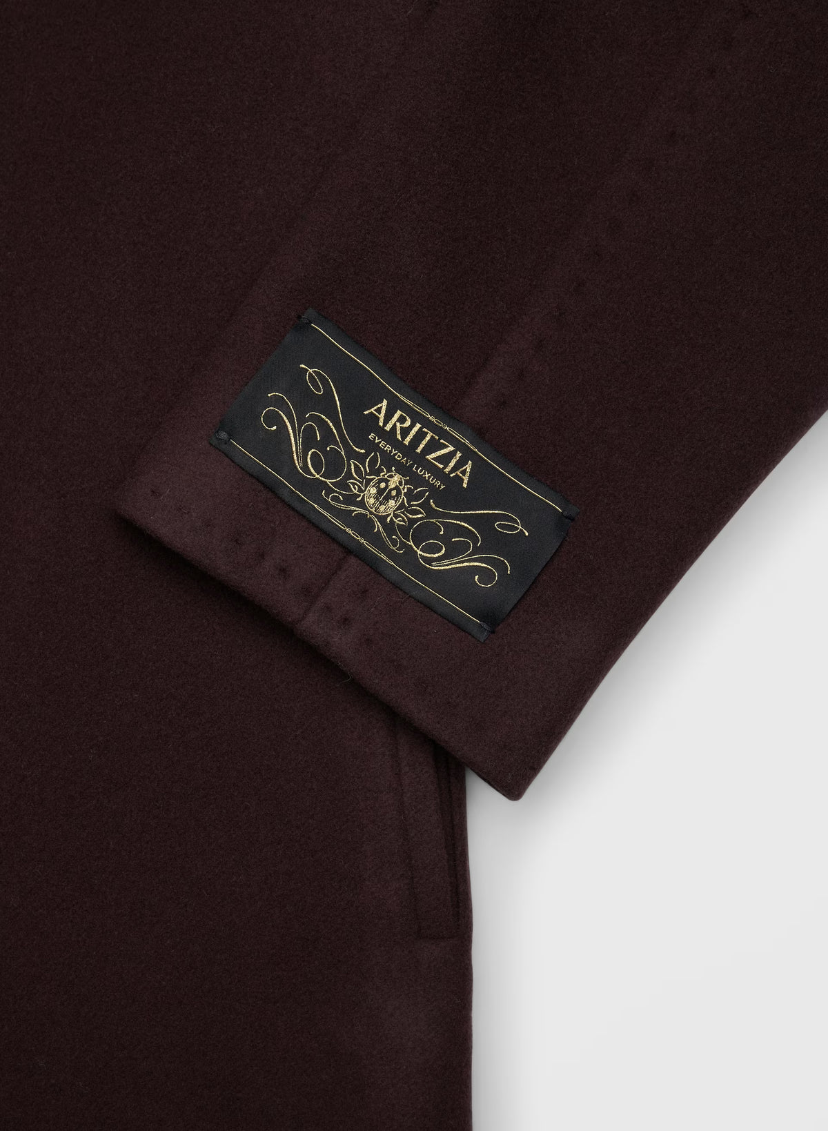 Double-Breasted Wool Cashmere Coat - Herringbone