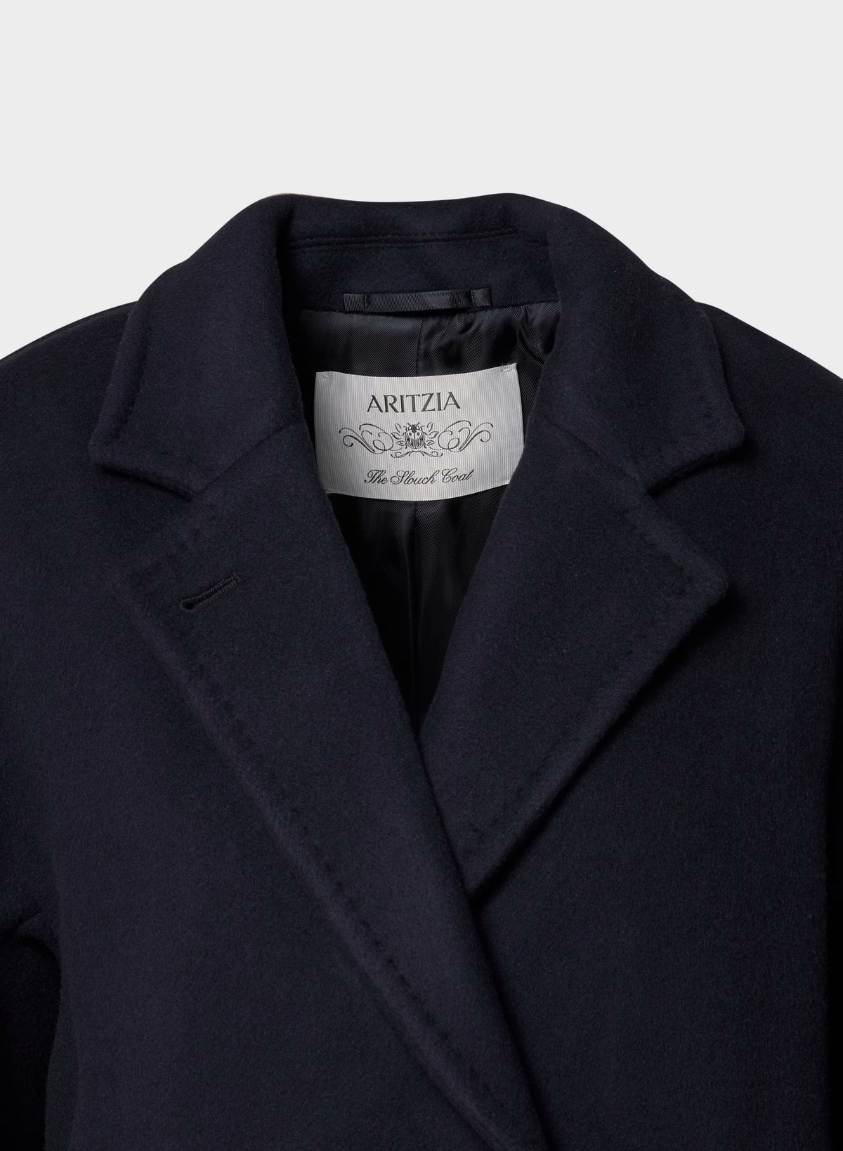 Double-Breasted Wool Cashmere Coat - Herringbone