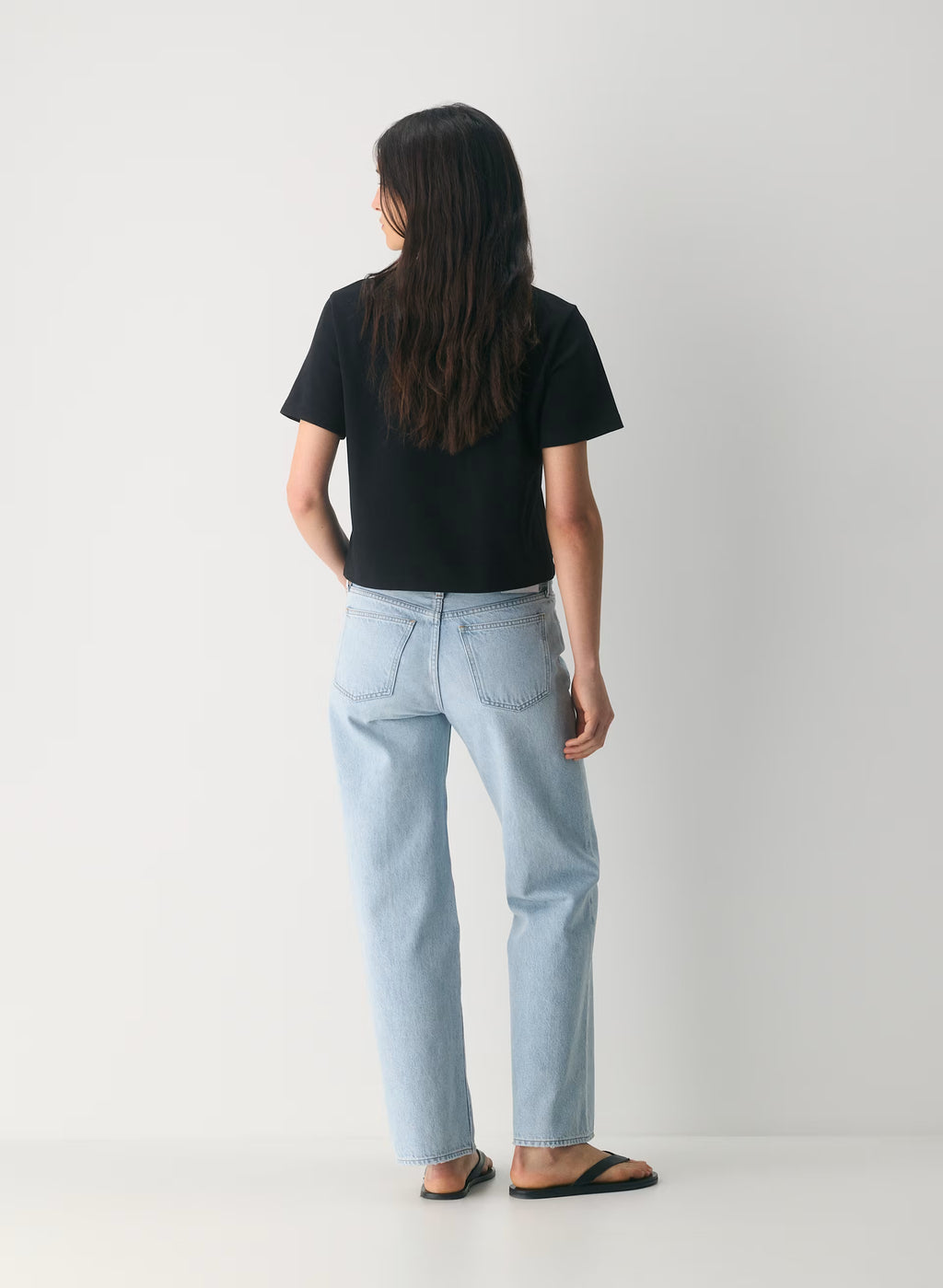 Low-Rise Wide-Leg Jeans - Dark Blue