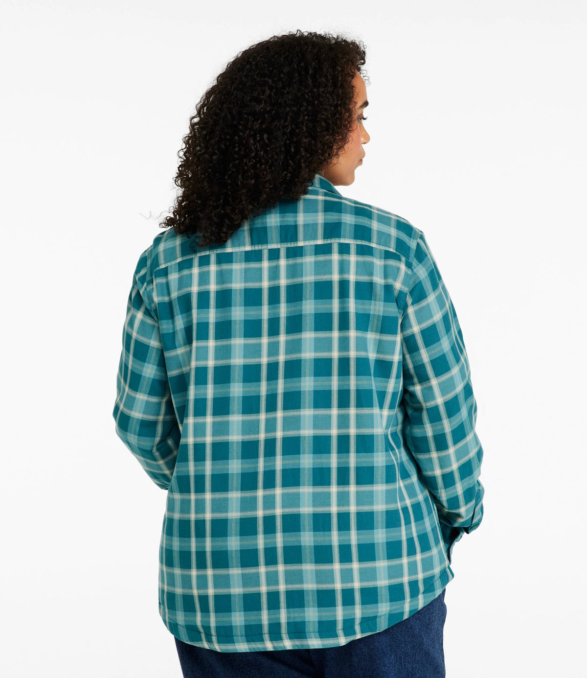 Women's Fleece-Lined Flannel Snap Shirt - Red Plaid