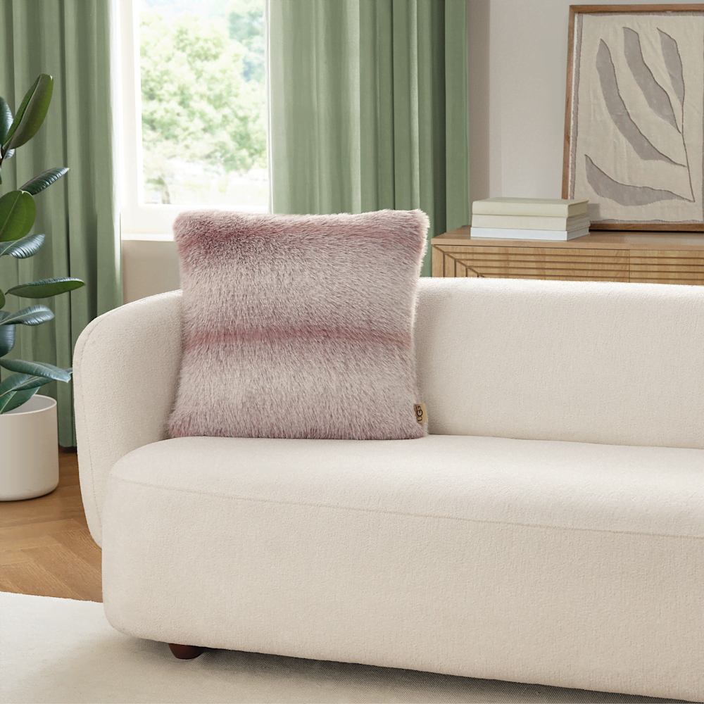 Ombre Faux Fur Accent Pillow 20 X 20