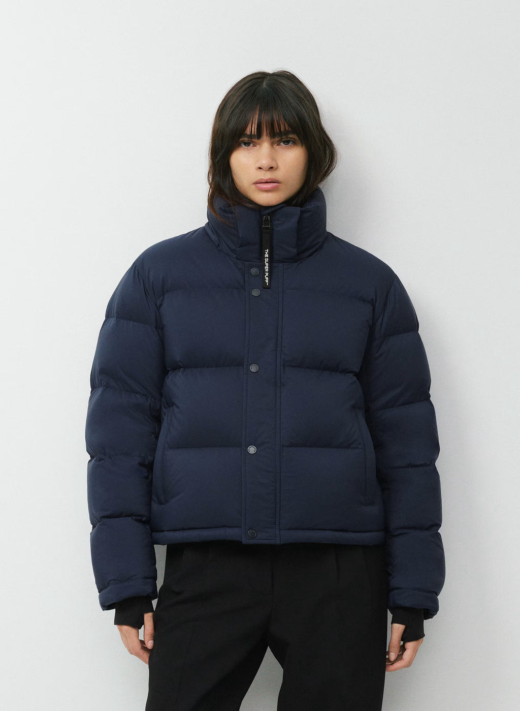 Short Down Puffer Jacket - Blue