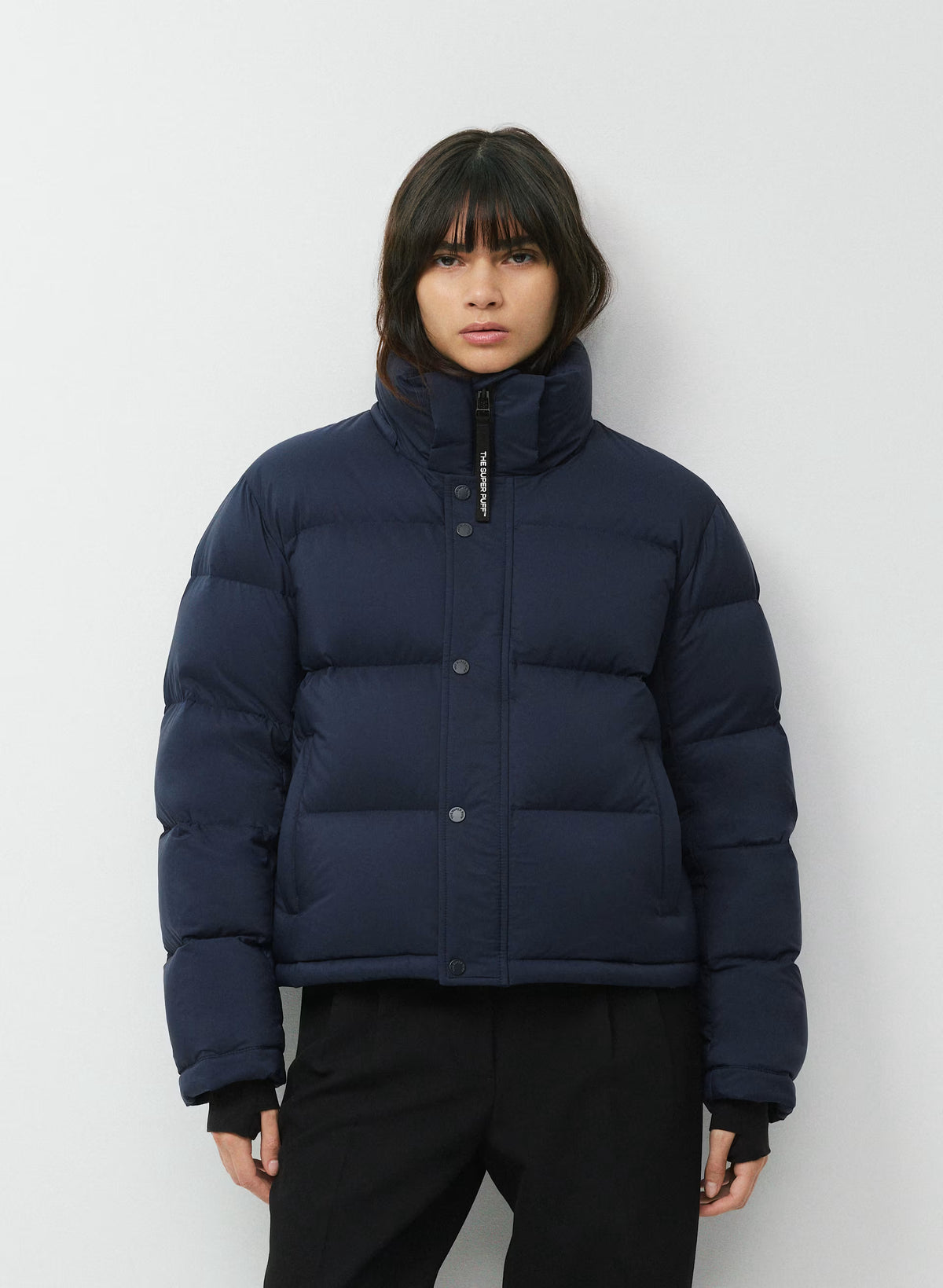 Short Down Puffer Jacket - Blue