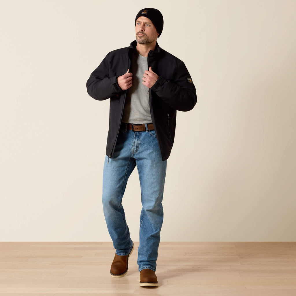 Men's Insulated Water-Repellent Work Jacket - Grey
