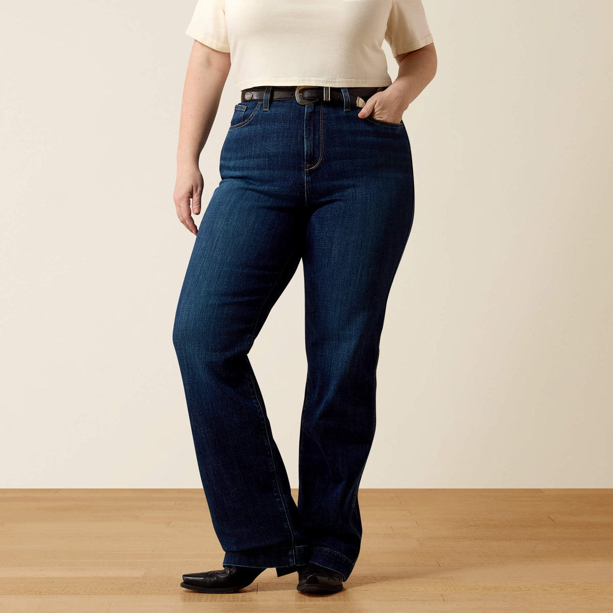 Women's High-Rise Slim Trouser Jeans - Blue