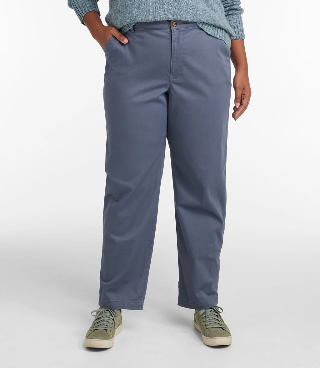 Women's Stretch Straight-Leg Chino Pants - Stone