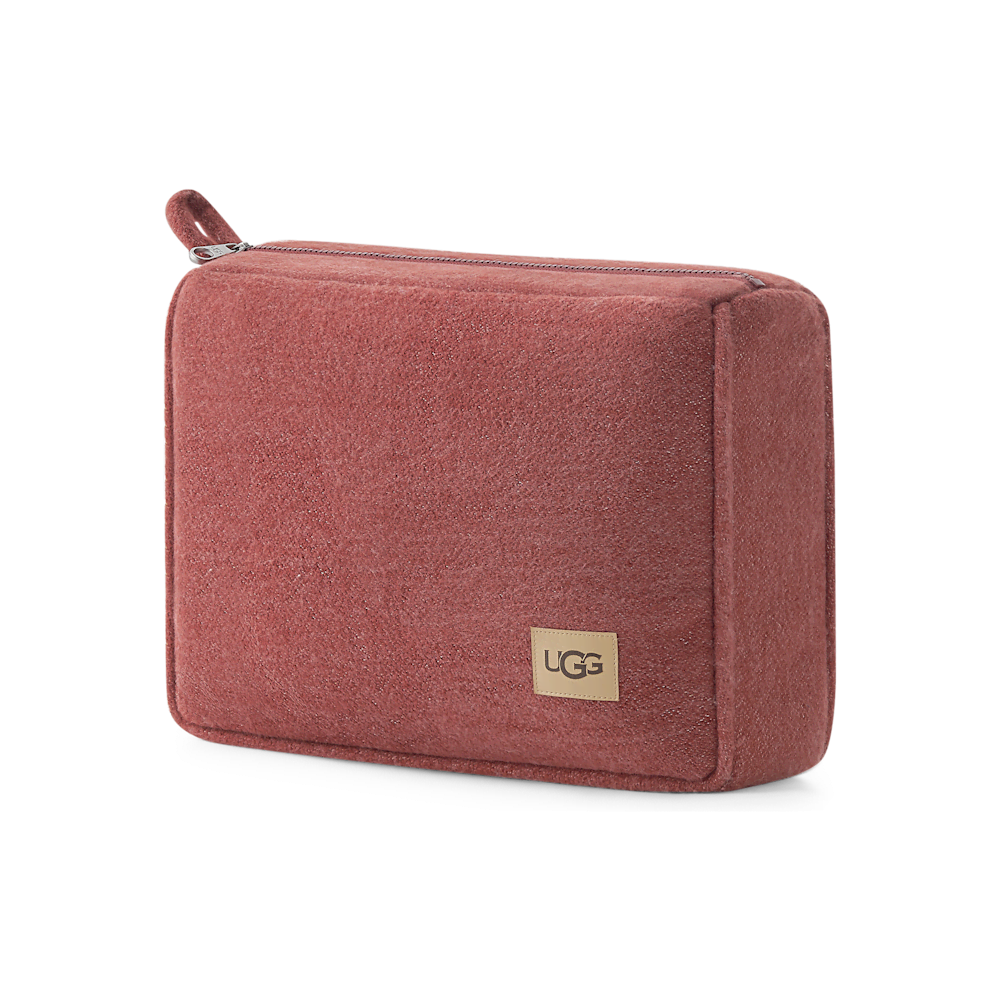 Faux Cashmere Travel Blanket Set - Coffee Berry