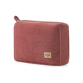 Faux Cashmere Travel Blanket Set - Coffee Berry