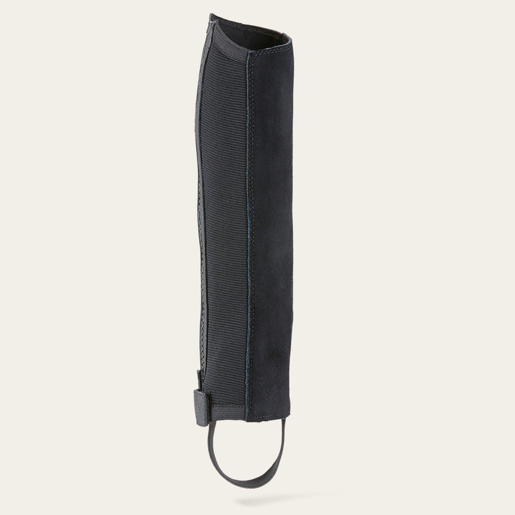 Kids' Leather Half Chaps - Black
