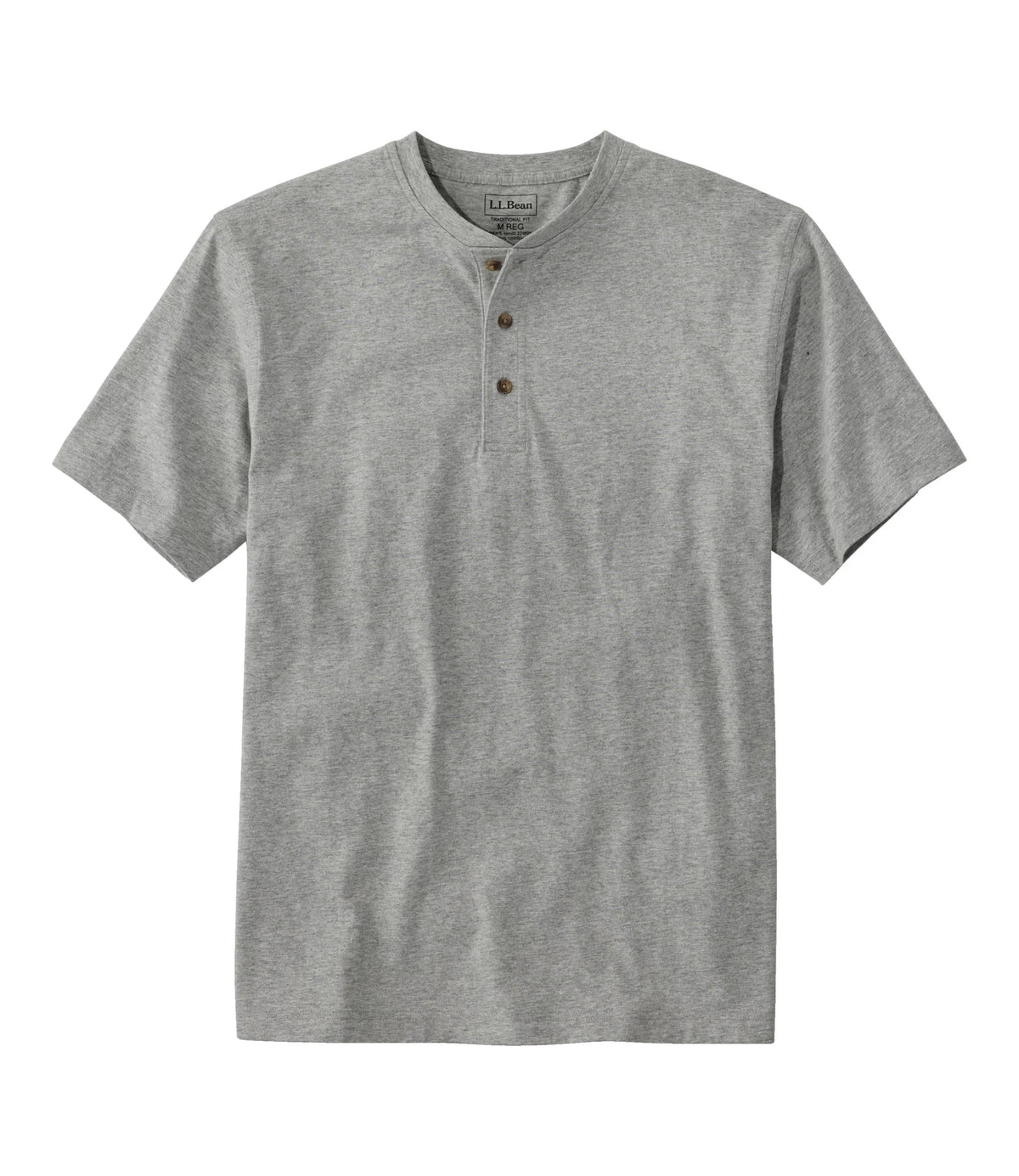 Men's Cotton Henley T-Shirt - Blue