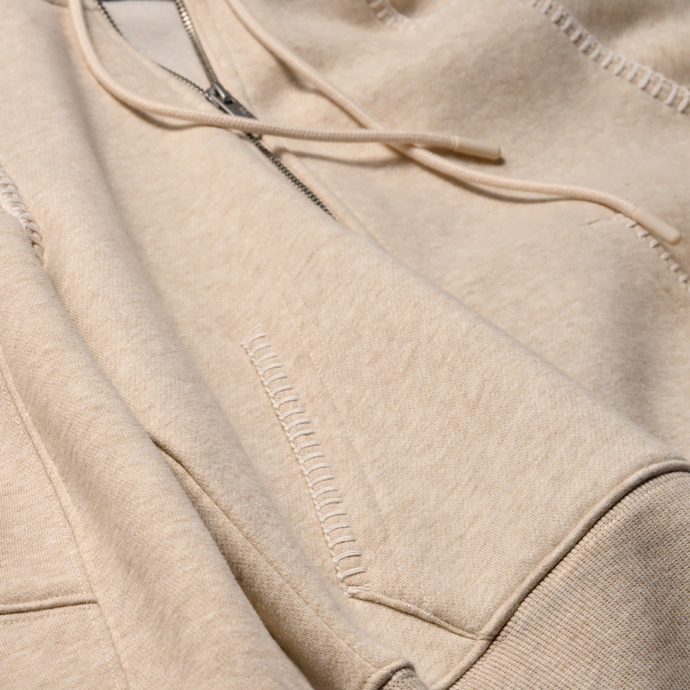 Women's Full-Zip Hoodie - Sand Heather