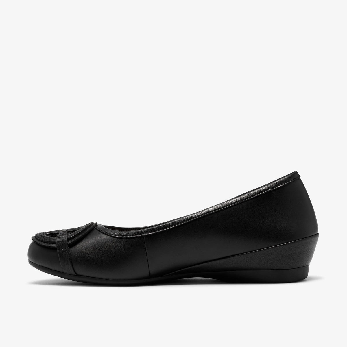 Leather Ballet Flat - Black