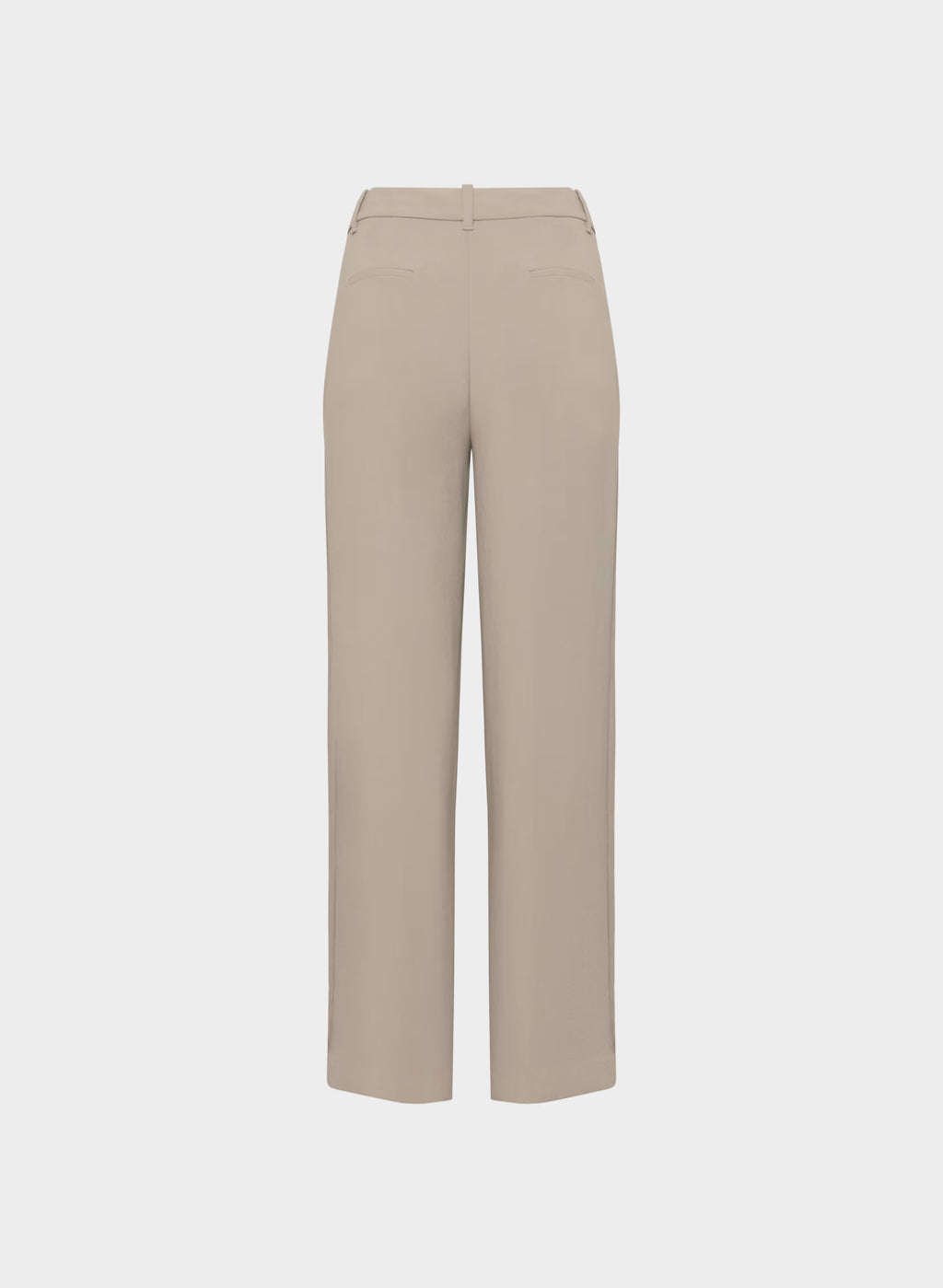 High-Rise Wide-Leg Crepe Trousers - Sand
