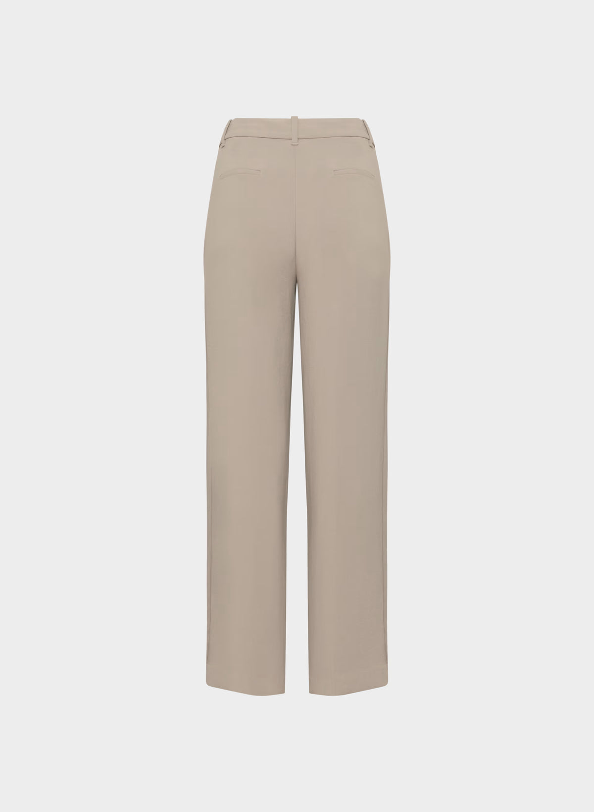 High-Rise Wide-Leg Crepe Trousers - Sand