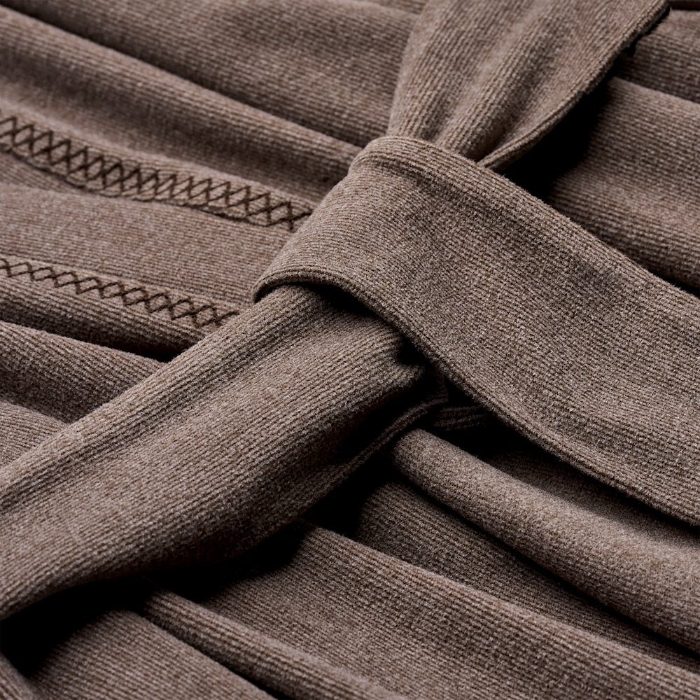Men's Recycled Knit Belted Robe