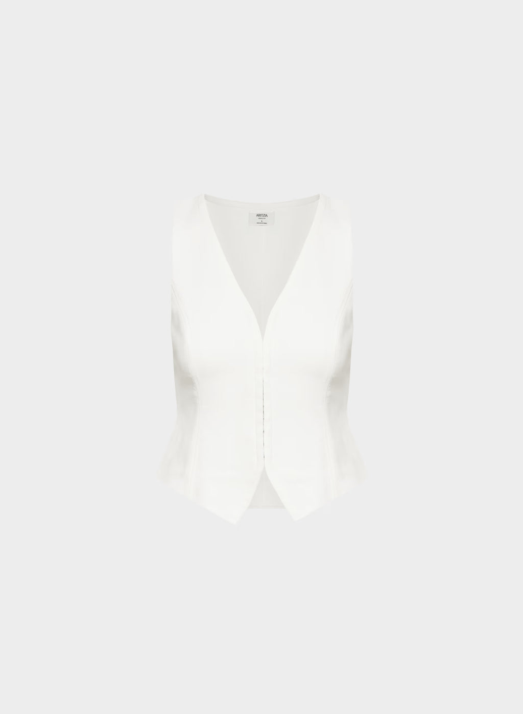 Lined Tailored Suit Vest - Olive