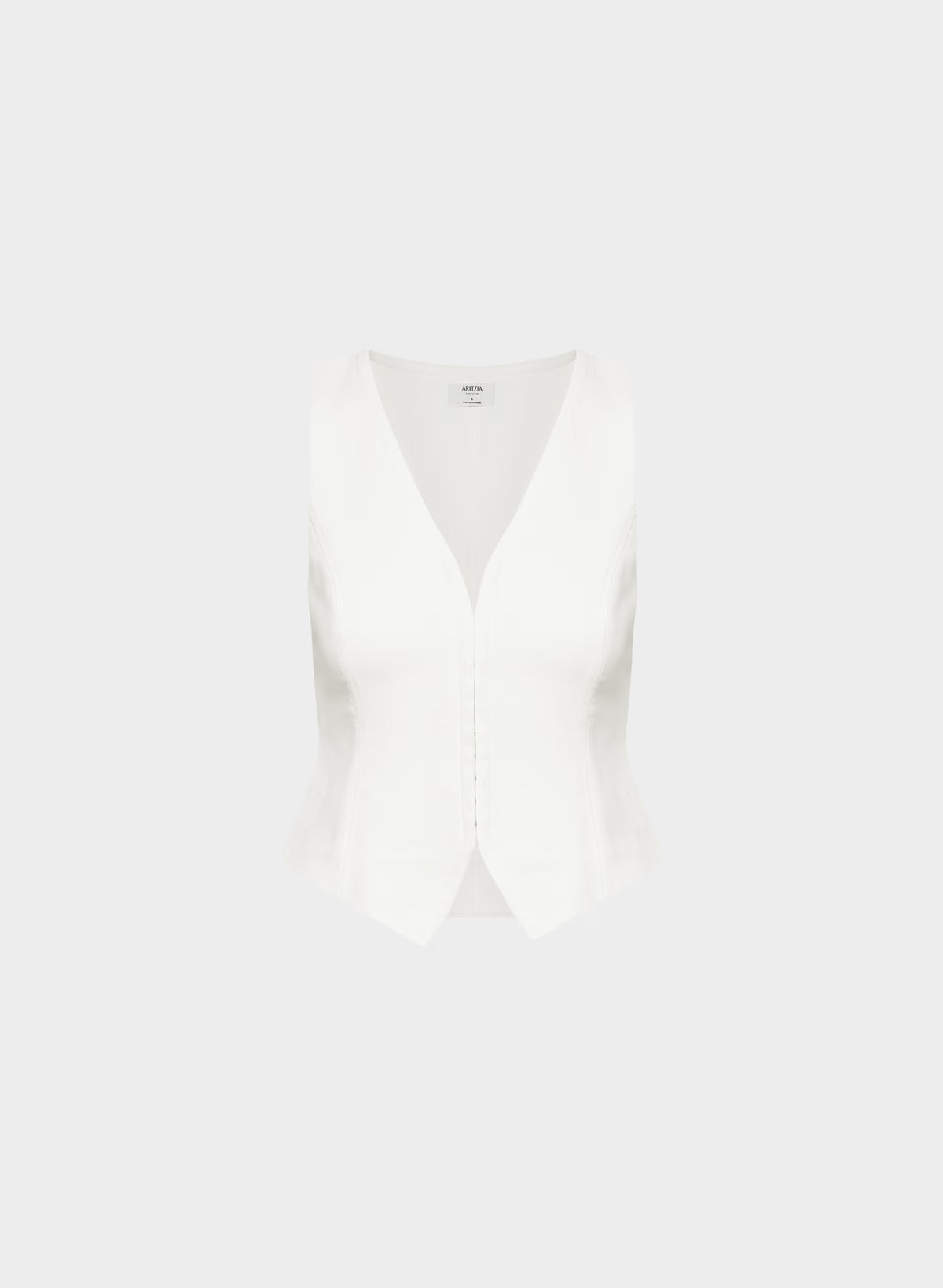 Lined Tailored Suit Vest - Olive