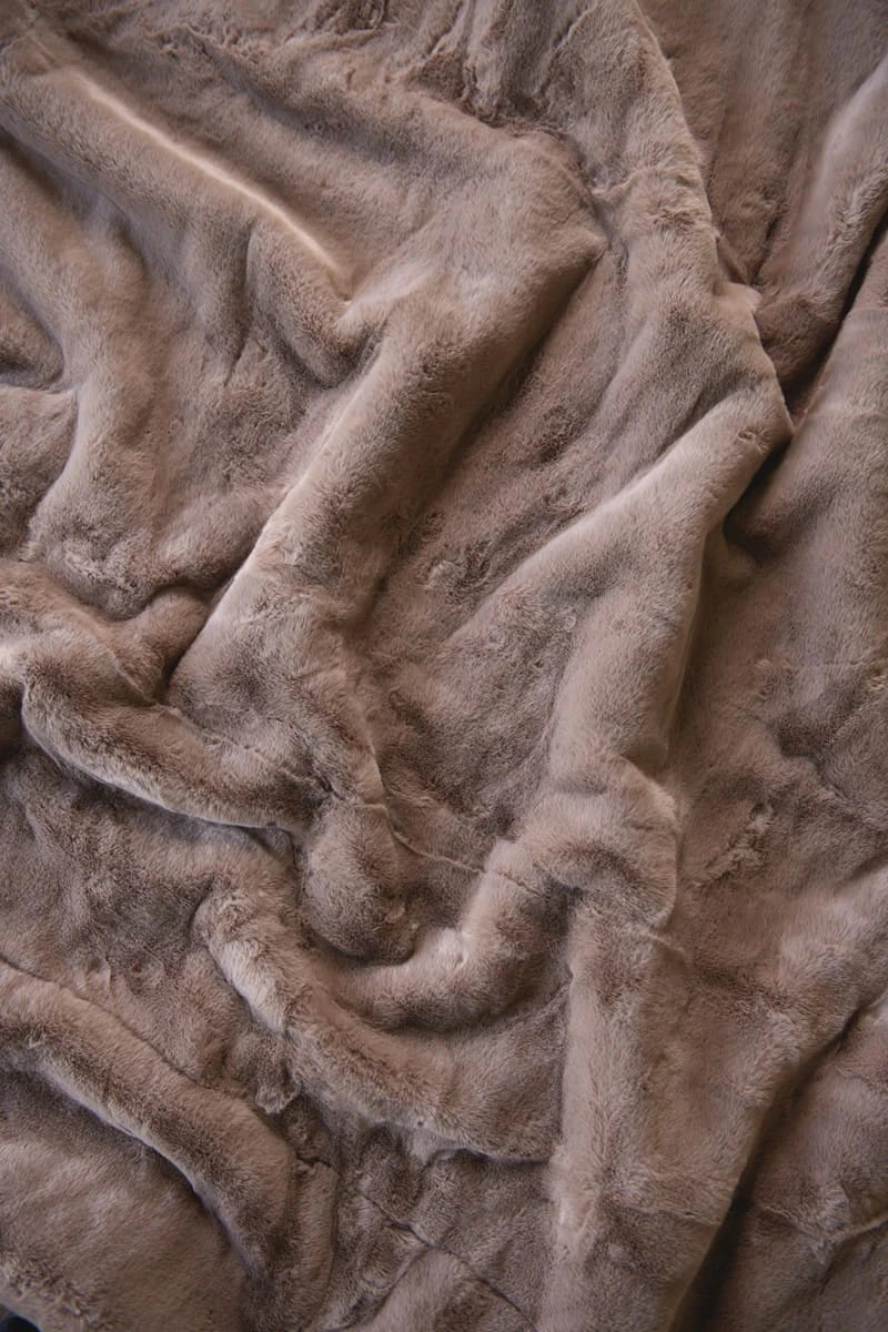 Silky Plush Baby Blanket - Brown