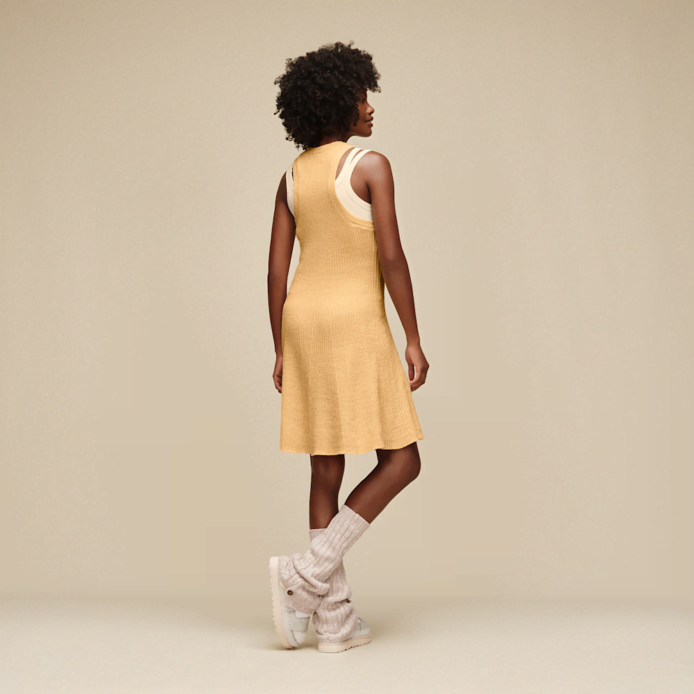 Rib Knit Button Leg Warmers - Dusk