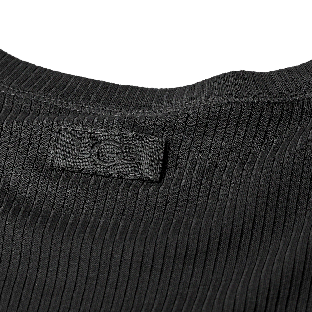Women's Fitted Long Sleeve Rib Tee - Brown