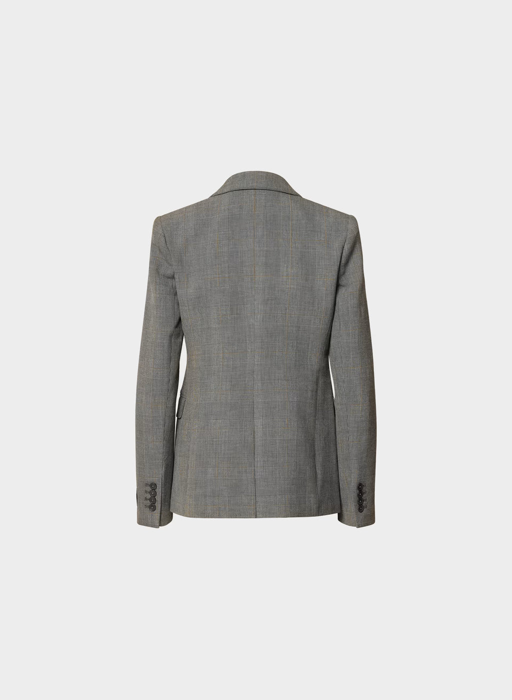 Single-Breasted Stretch Blazer - Check